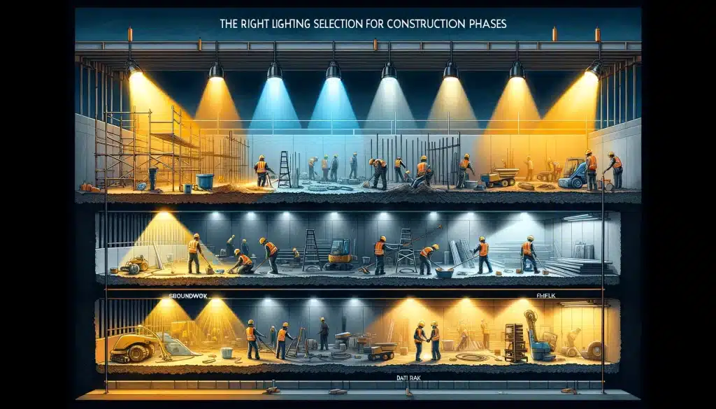 Choosing the Right Lighting for Different Construction Phases